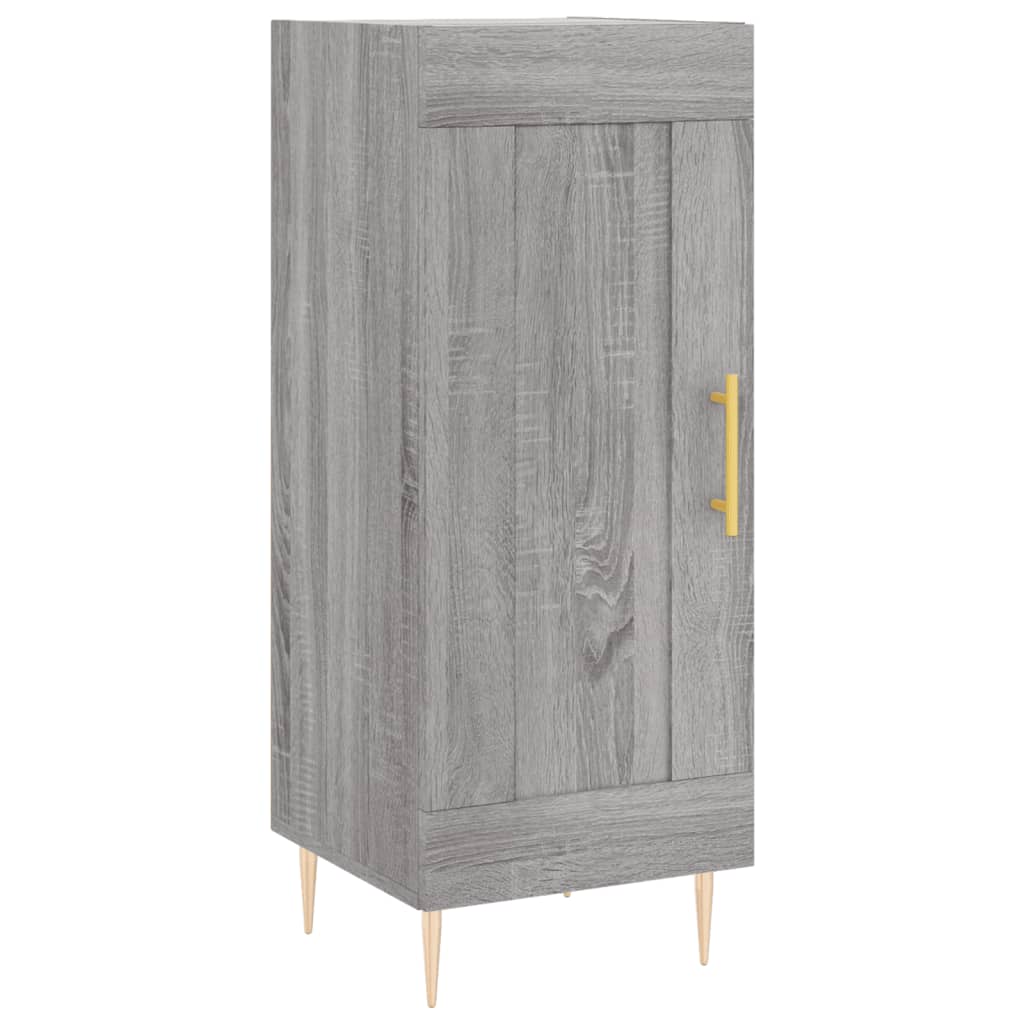 vidaXL Aparador alto madera contrachapada gris Sonoma 34,5x34x180 cm