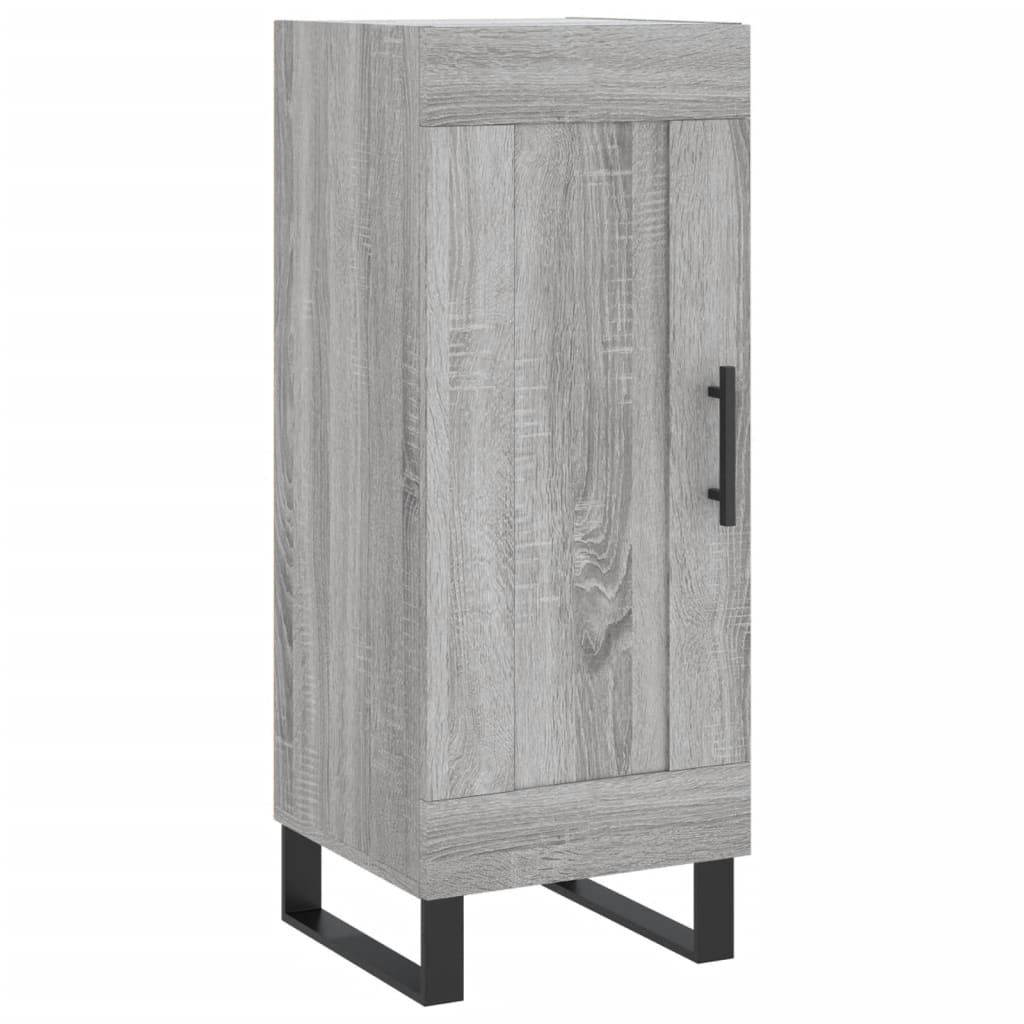 vidaXL Aparador alto madera contrachapada gris Sonoma 34,5x34x180 cm