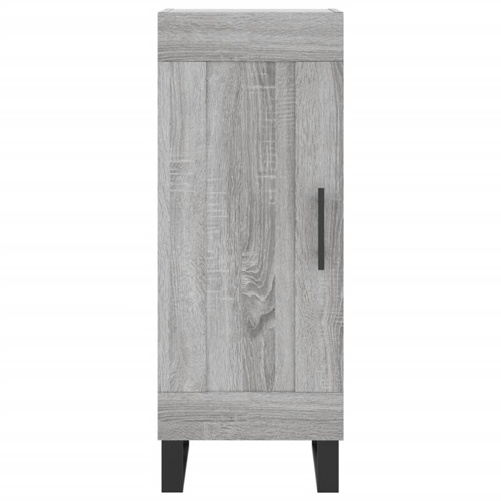 vidaXL Aparador alto madera contrachapada gris Sonoma 34,5x34x180 cm