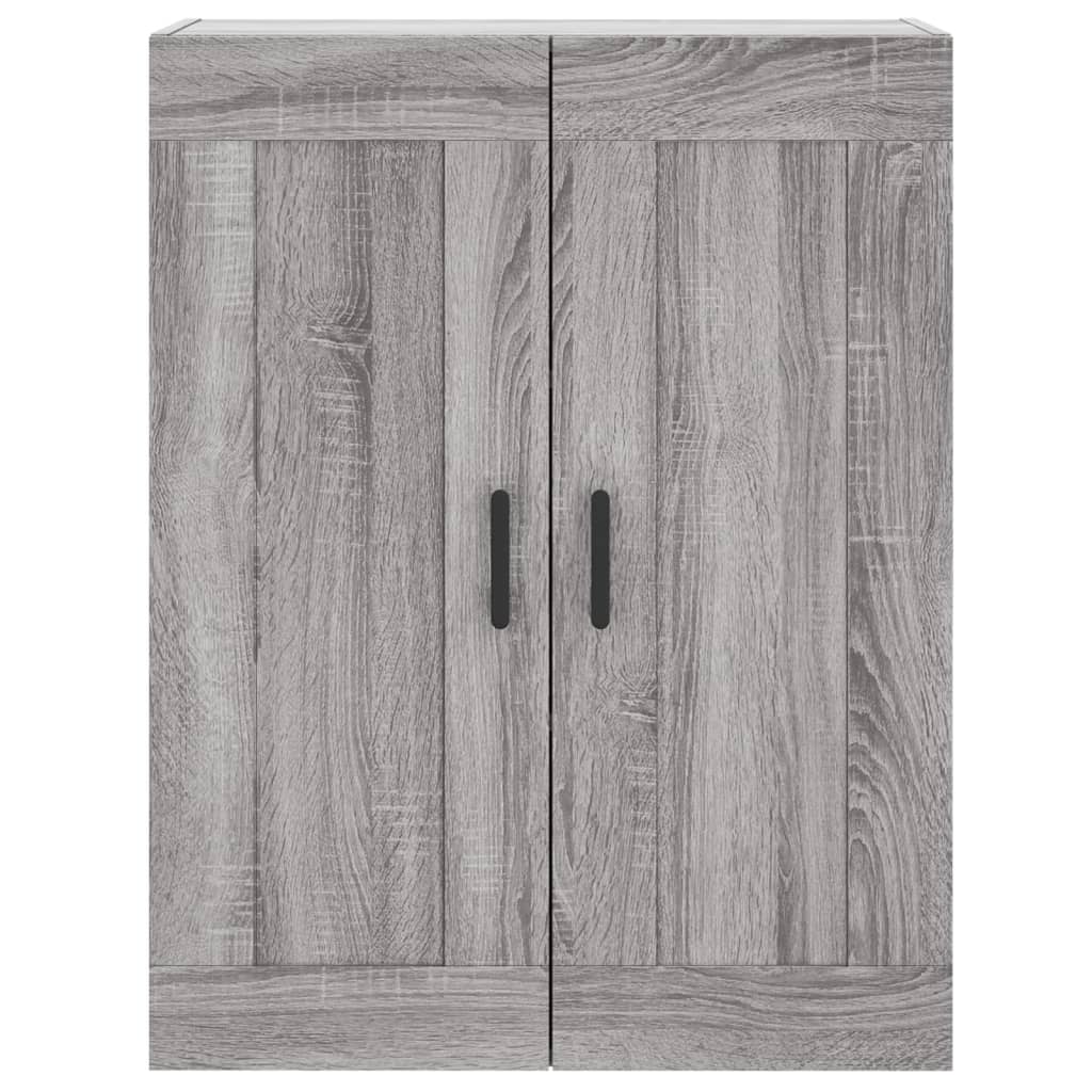 vidaXL Aparador alto madera contrachapada gris sonoma 69,5x34x180 cm