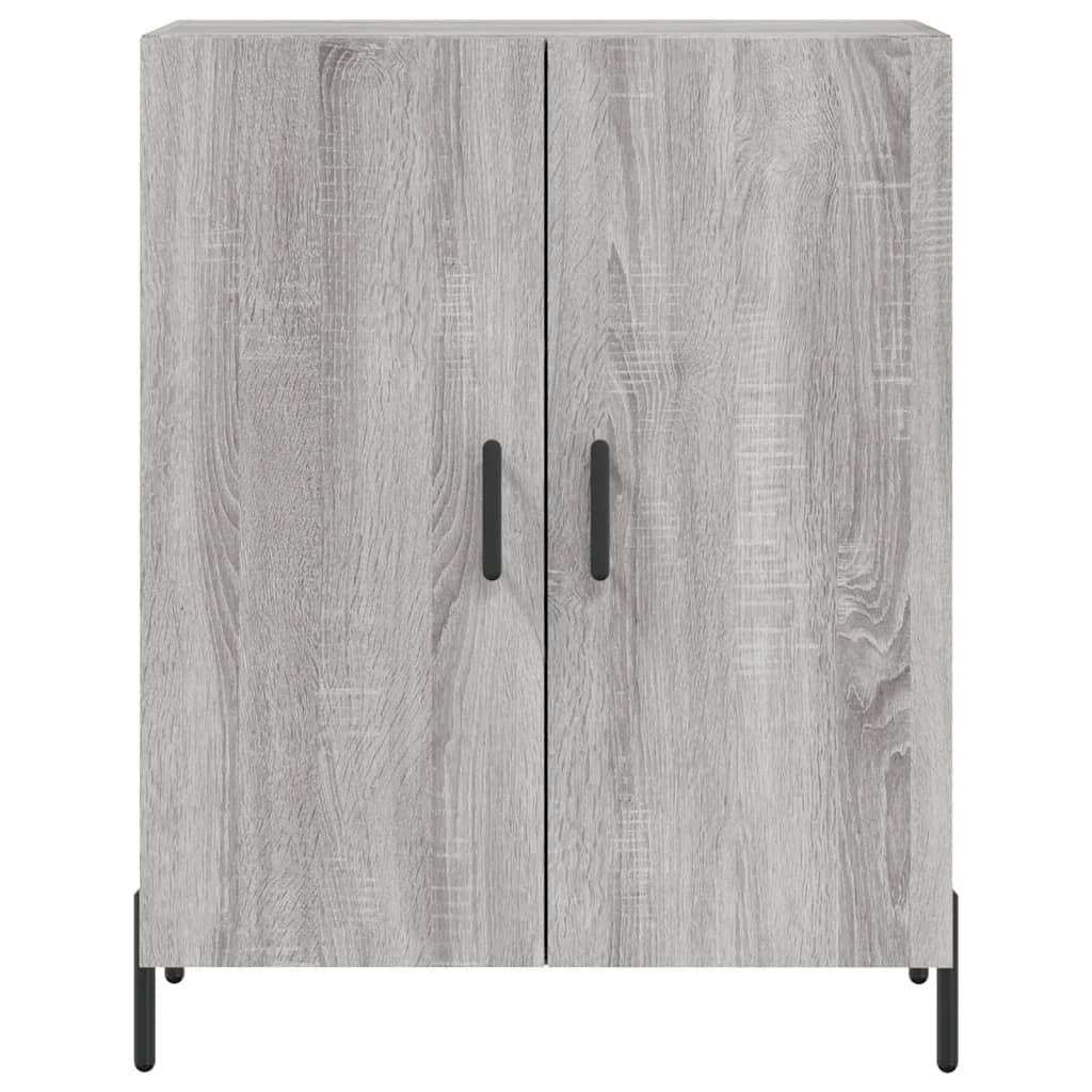 vidaXL Aparador alto madera contrachapada gris sonoma 69,5x34x180 cm