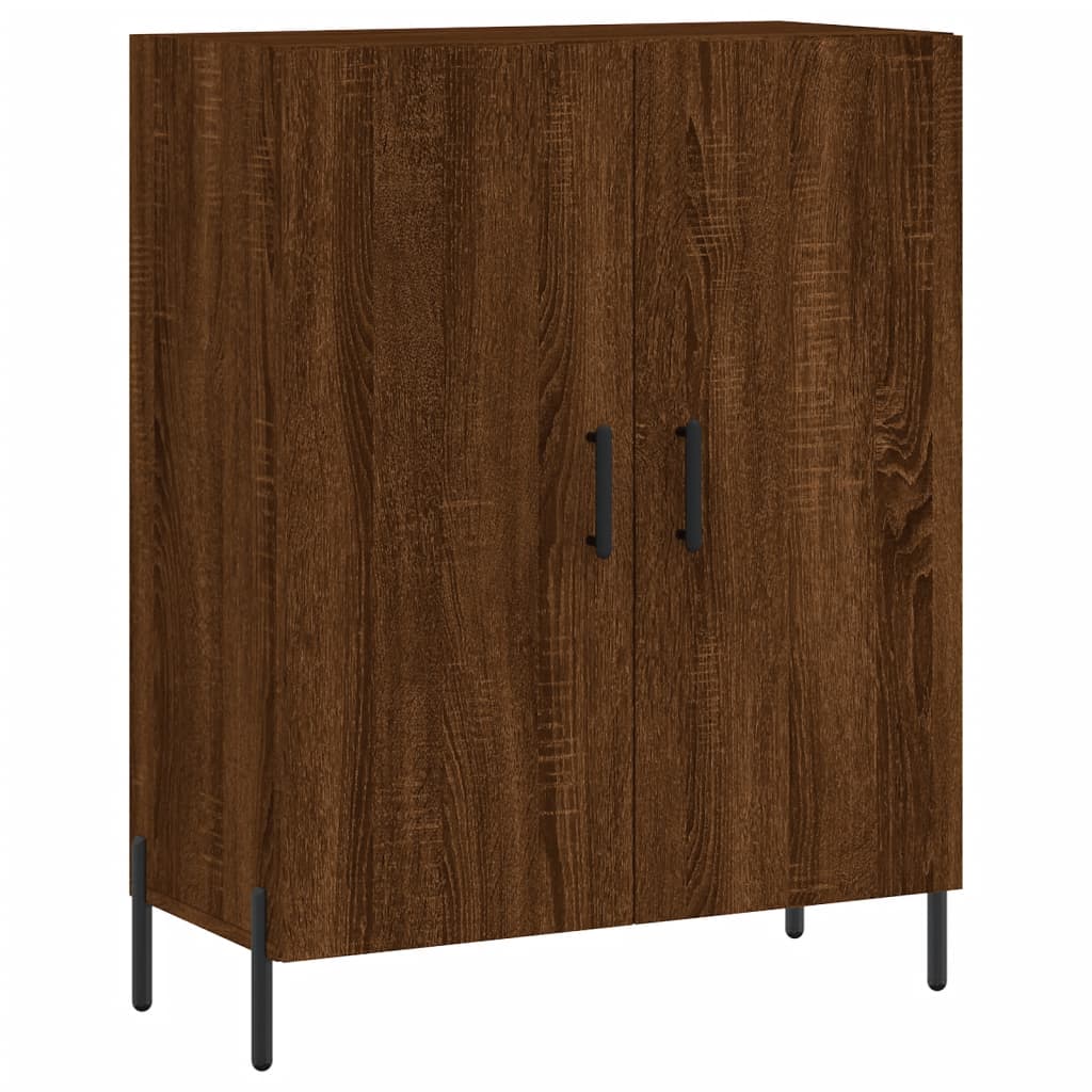 vidaXL Aparador alto madera contrachapada marrón roble 69,5x34x180 cm