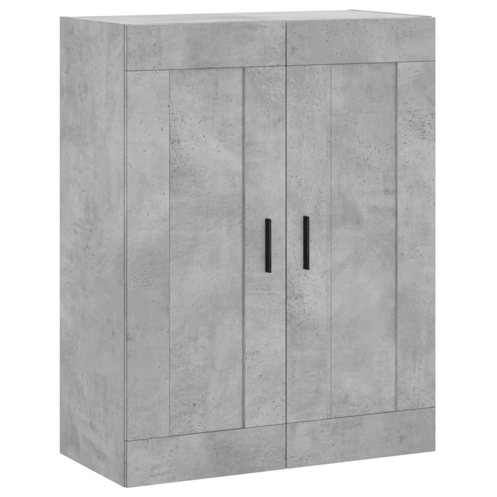 vidaXL Aparador alto madera contrachapada gris hormigón 69,5x34x180 cm