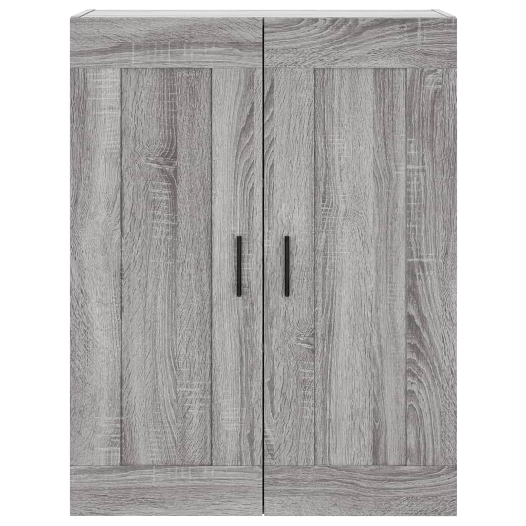 vidaXL Aparador alto madera contrachapada gris sonoma 69,5x34x180 cm