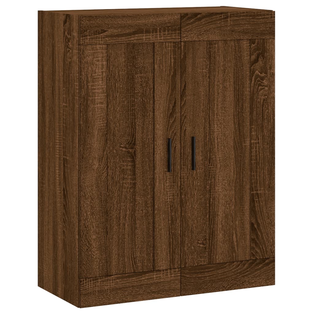 vidaXL Aparador alto madera contrachapada marrón roble 69,5x34x180 cm