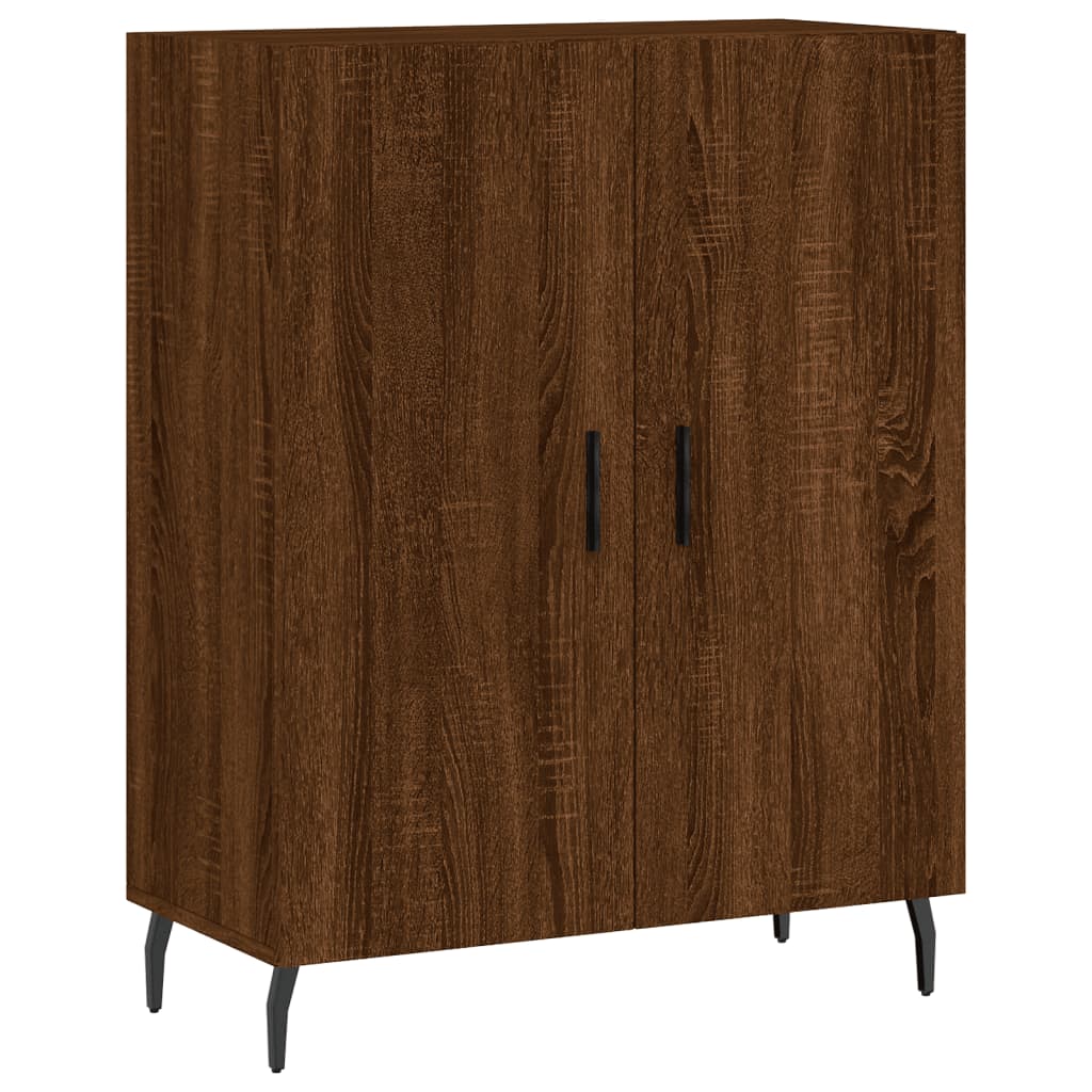 vidaXL Aparador alto madera contrachapada marrón roble 69,5x34x180 cm