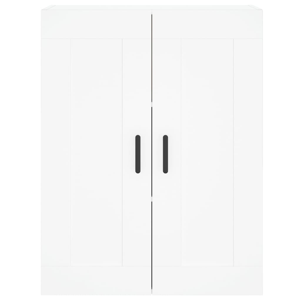 vidaXL Aparador alto madera contrachapada blanco 69,5x34x180 cm