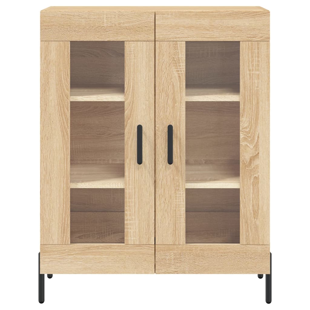 vidaXL Aparador alto madera contrachapada color roble 69,5x34x180 cm