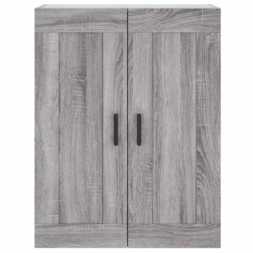 vidaXL Aparador alto madera contrachapada gris sonoma 69,5x34x180 cm