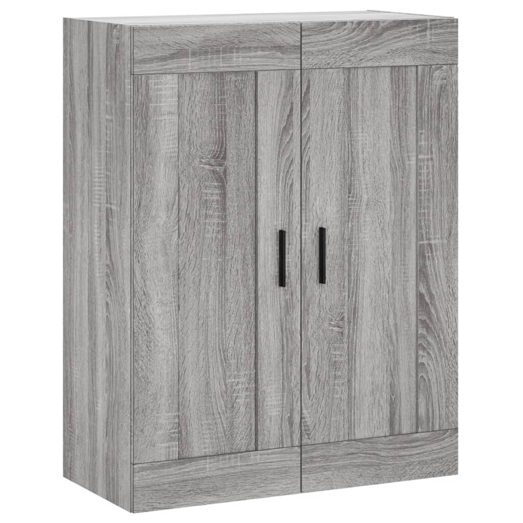 vidaXL Aparador alto madera contrachapada gris sonoma 69,5x34x180 cm