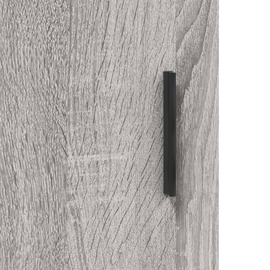 vidaXL Aparador alto madera contrachapada gris sonoma 69,5x34x180 cm