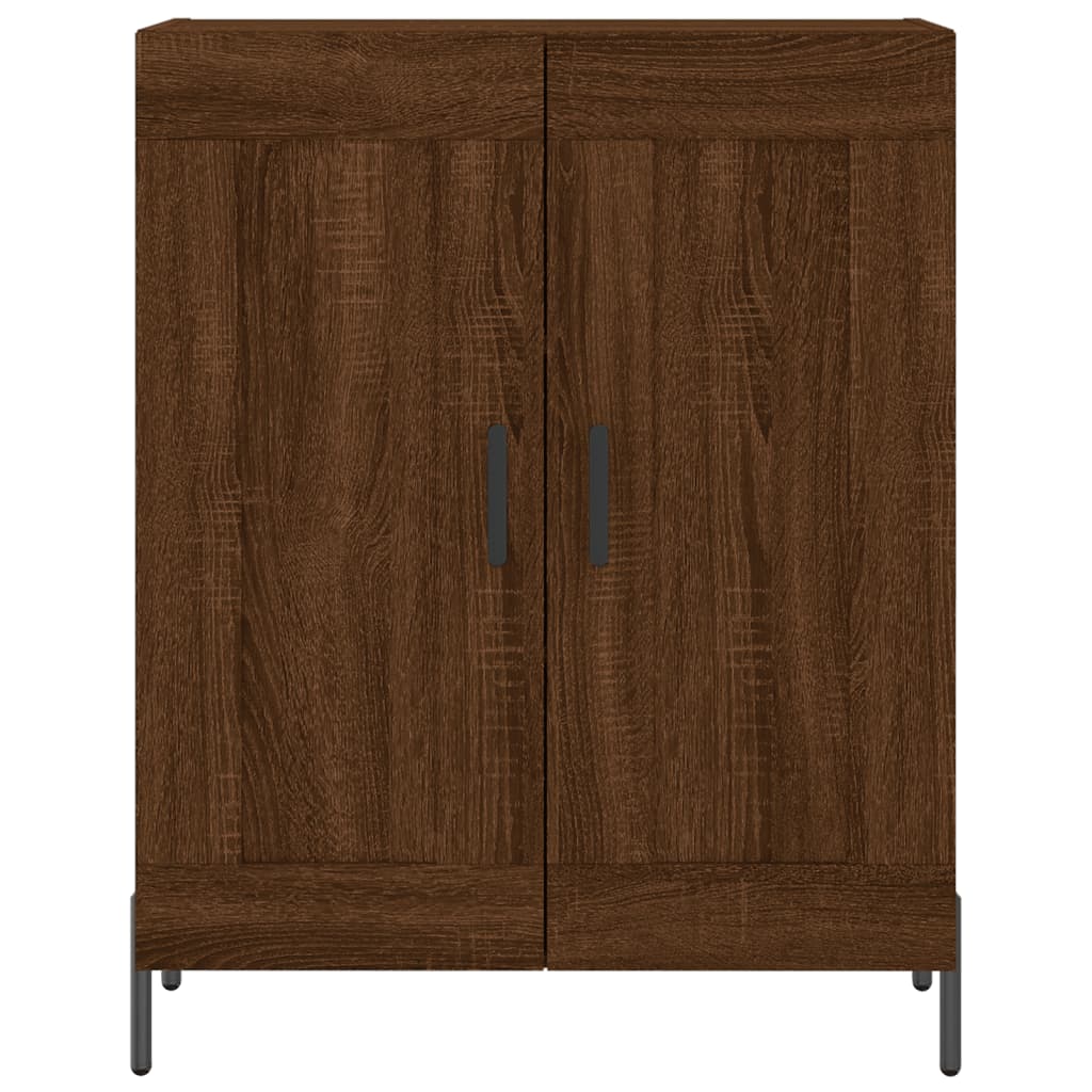 vidaXL Aparador alto madera contrachapada marrón roble 69,5x34x180 cm