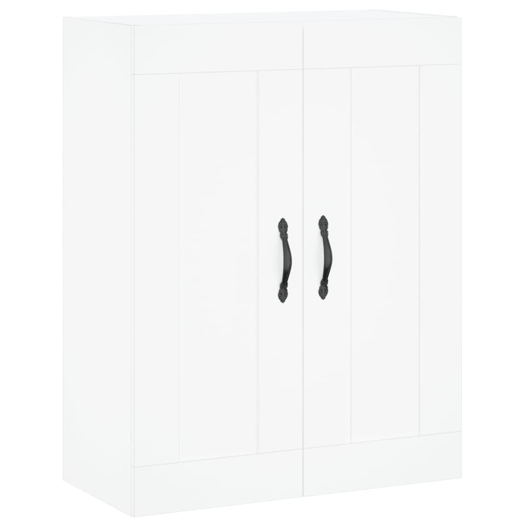 vidaXL Aparador alto madera contrachapada blanco 69,5x34x180 cm