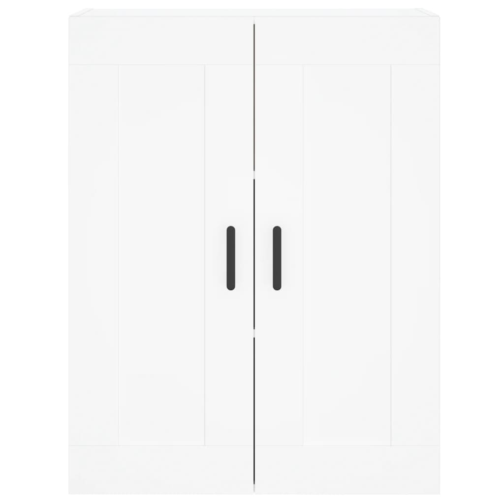 vidaXL Aparador alto madera contrachapada blanco 69,5x34x180 cm