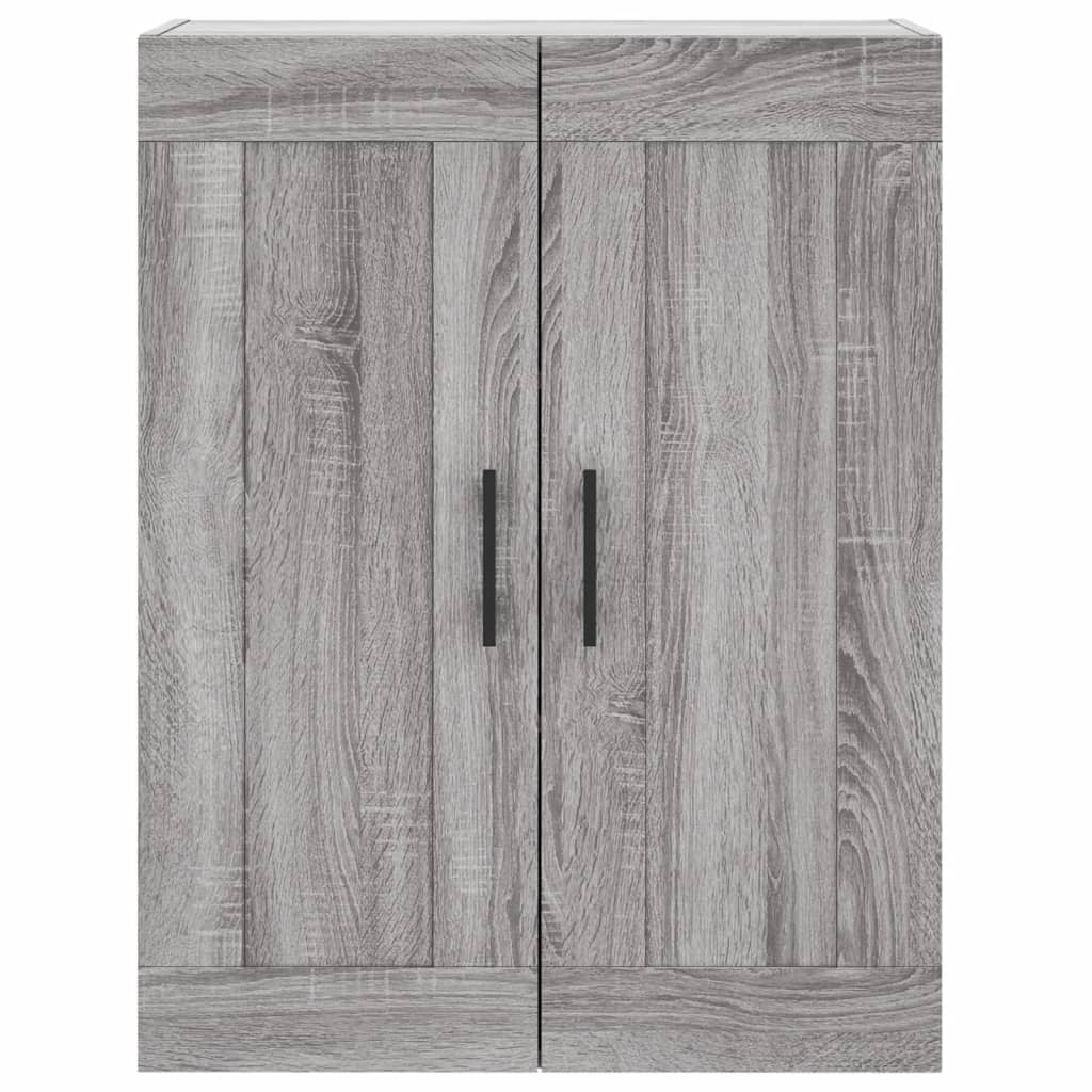 vidaXL Aparador alto madera contrachapada gris sonoma 69,5x34x180 cm