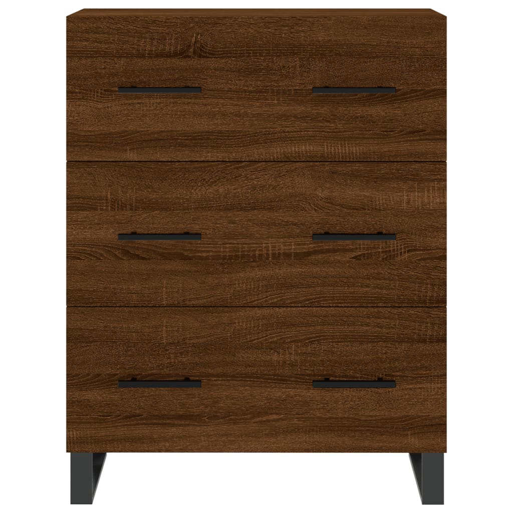 vidaXL Aparador alto madera contrachapada marrón roble 69,5x34x180 cm