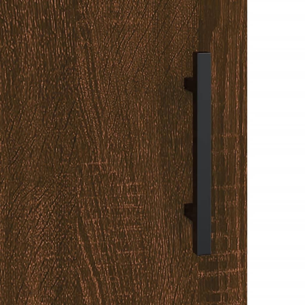 vidaXL Aparador alto madera contrachapada marrón roble 69,5x34x180 cm