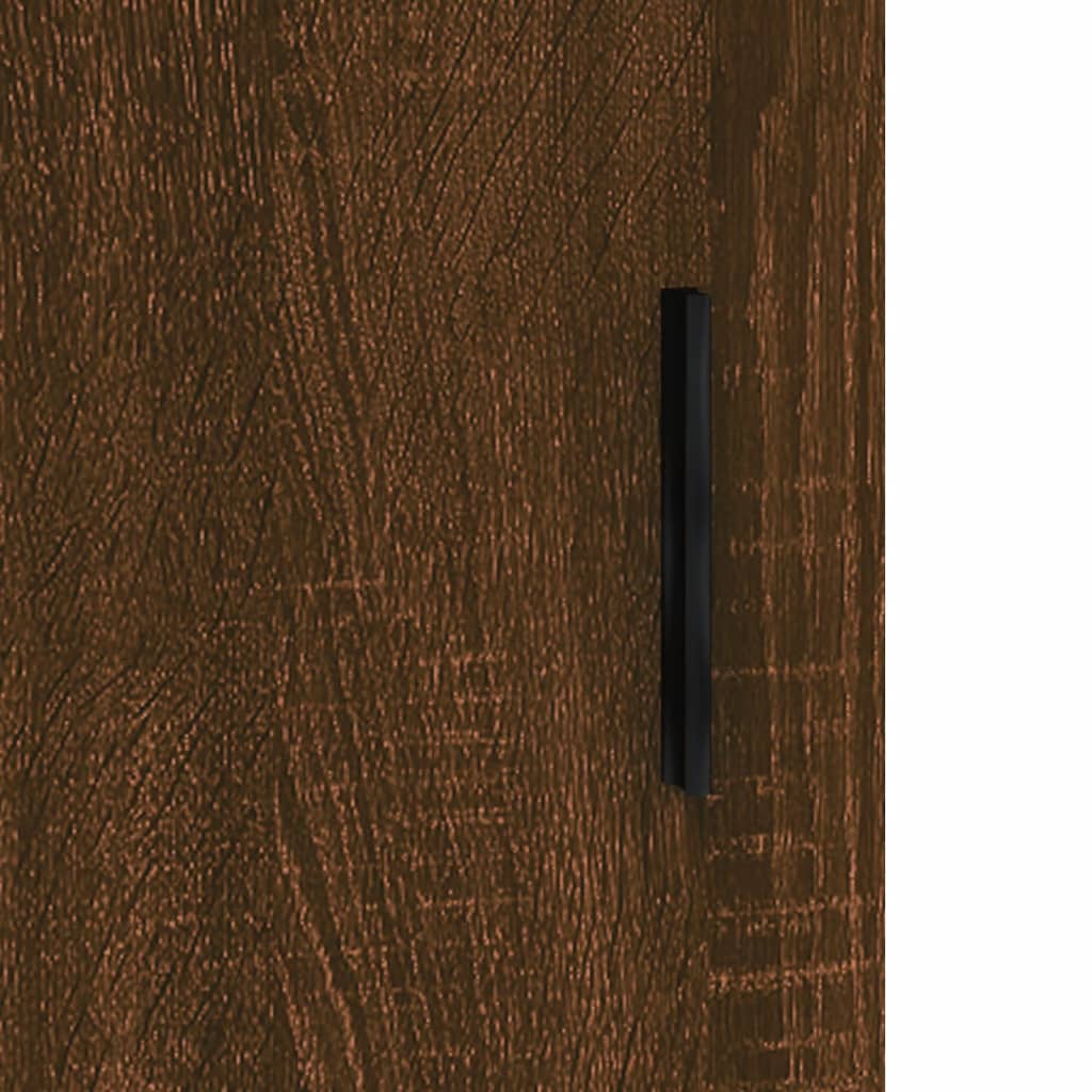 vidaXL Aparador alto madera contrachapada marrón roble 69,5x34x180 cm