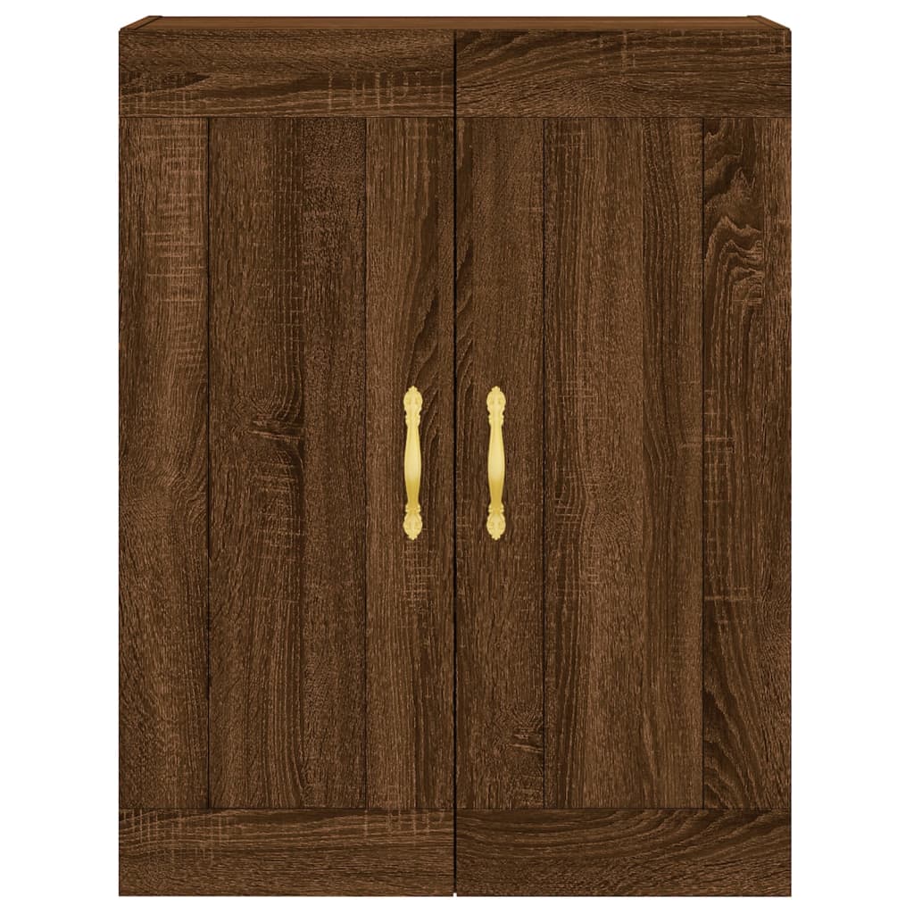 vidaXL Aparador alto madera contrachapada marrón roble 69,5x34x180 cm