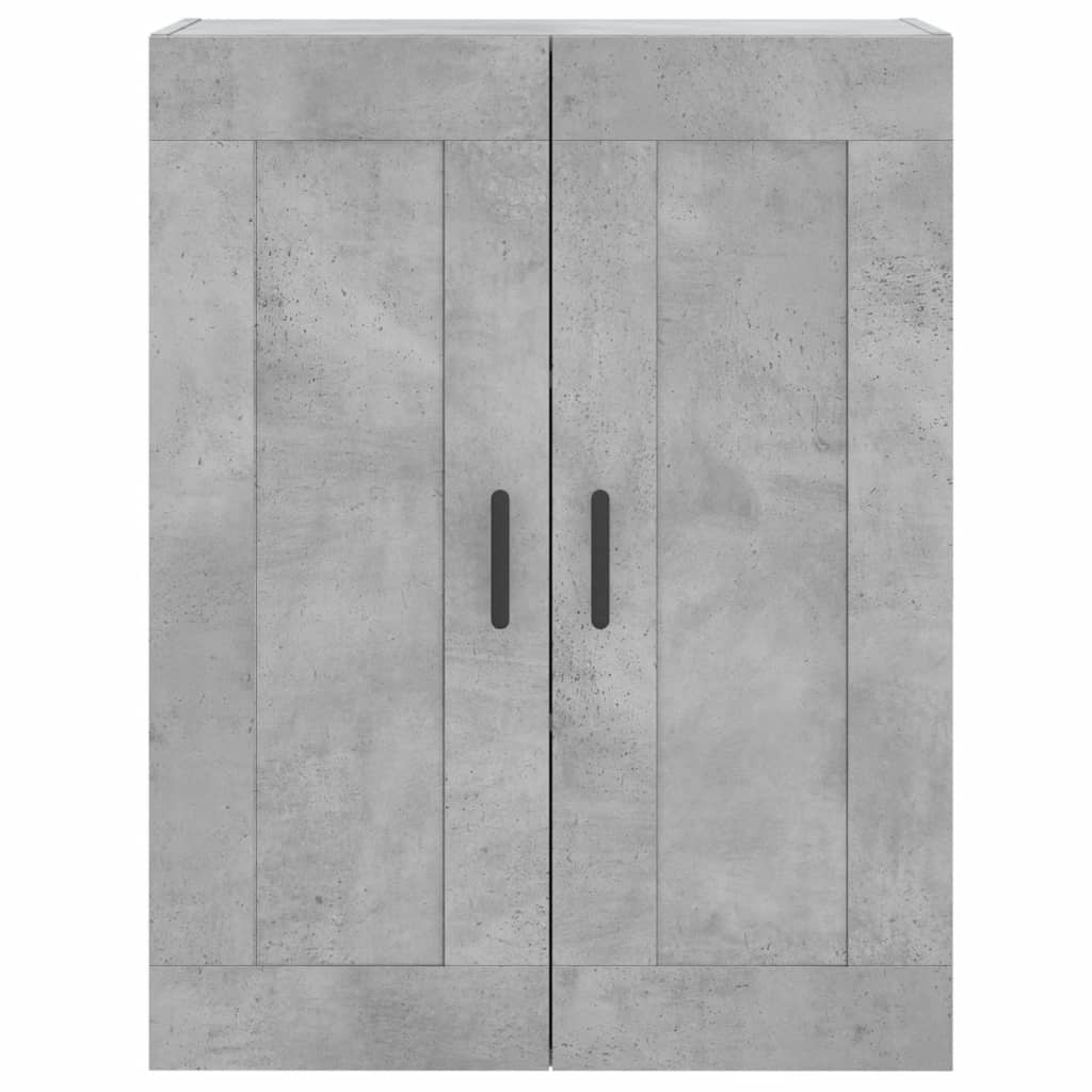 vidaXL Aparador alto madera contrachapada gris hormigón 69,5x34x180 cm