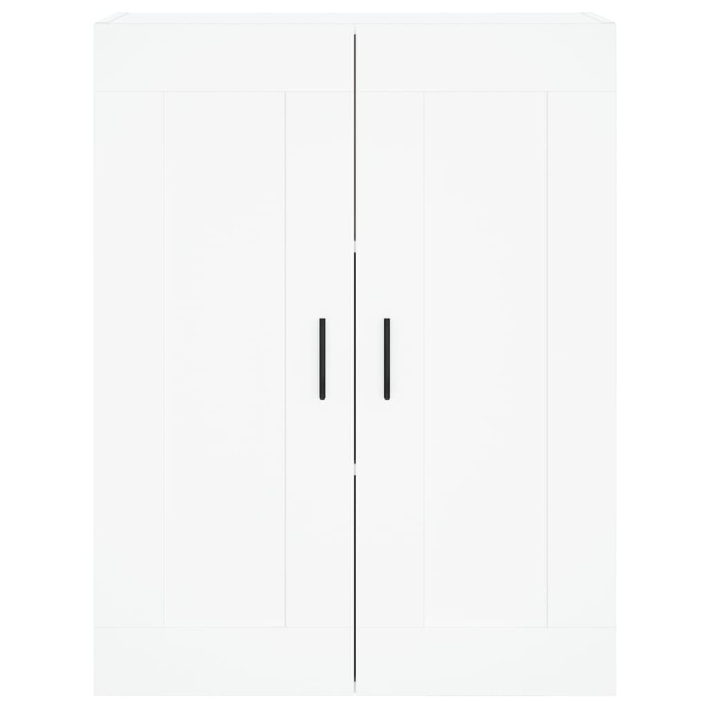 vidaXL Aparador alto madera contrachapada blanco 69,5x34x180 cm