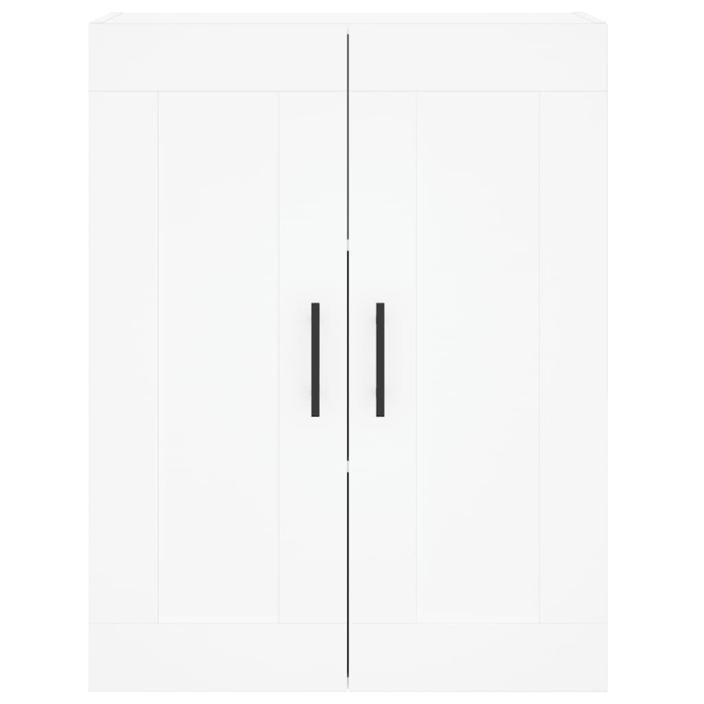 vidaXL Aparador alto madera contrachapada blanco 69,5x34x180 cm