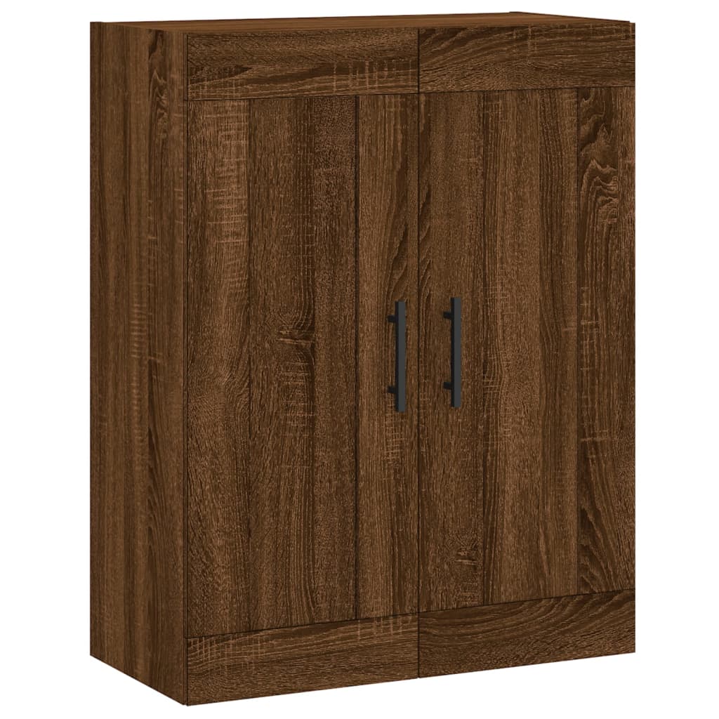 vidaXL Aparador alto madera contrachapada marrón roble 69,5x34x180 cm