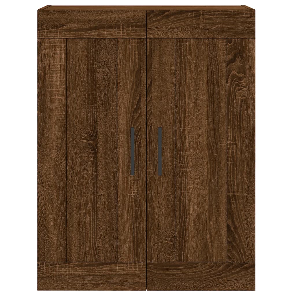 vidaXL Aparador alto madera contrachapada marrón roble 69,5x34x180 cm