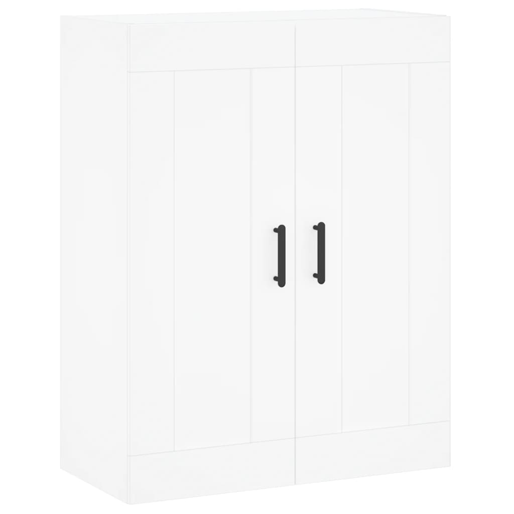 vidaXL Aparador alto madera contrachapada blanco 69,5x34x180 cm