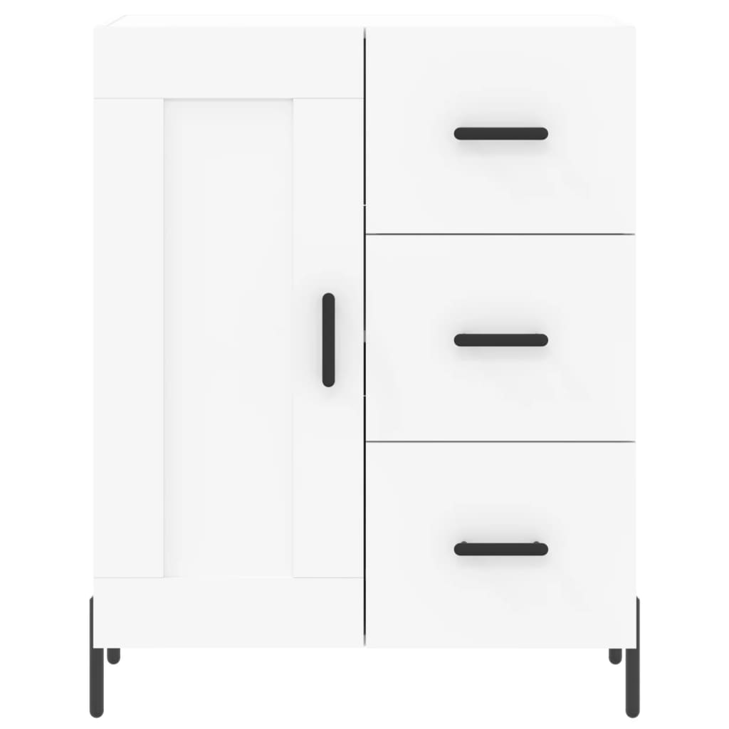 vidaXL Aparador alto madera contrachapada blanco 69,5x34x180 cm