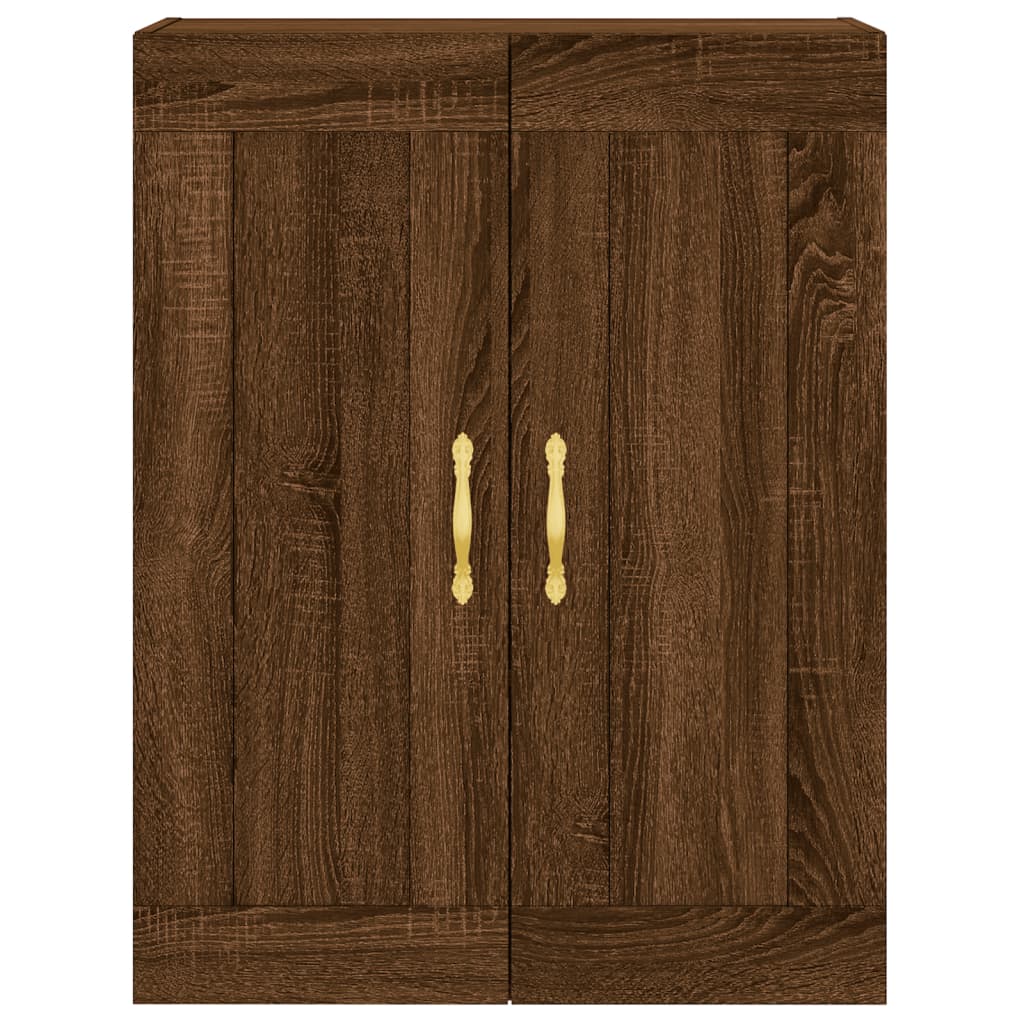 vidaXL Aparador alto madera contrachapada marrón roble 69,5x34x180 cm