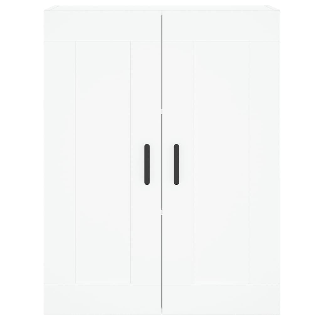 vidaXL Aparador alto madera contrachapada blanco 69,5x34x180 cm