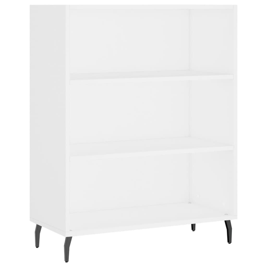 vidaXL Aparador alto madera contrachapada blanco 69,5x34x180 cm