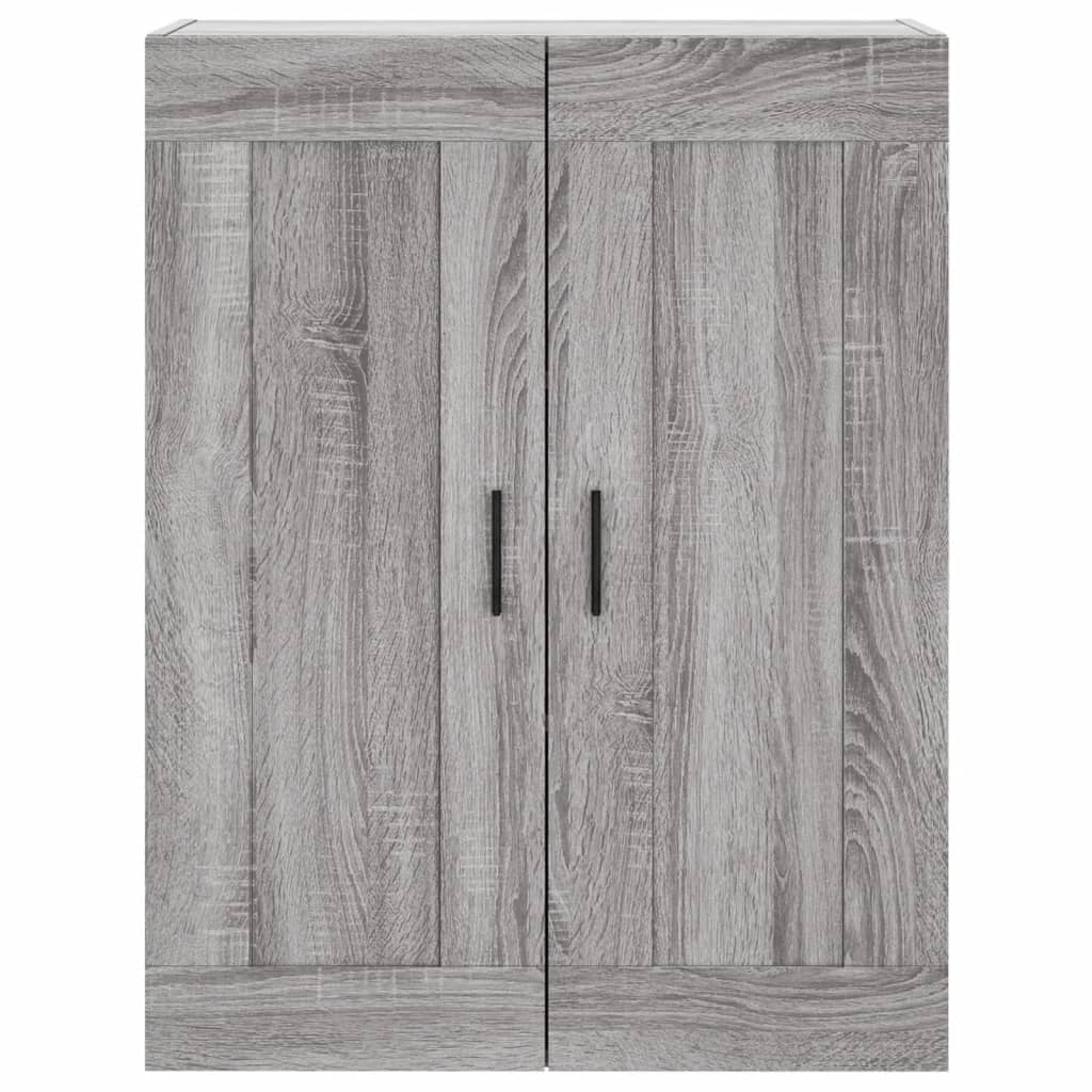 vidaXL Aparador alto madera contrachapada gris sonoma 69,5x34x180 cm