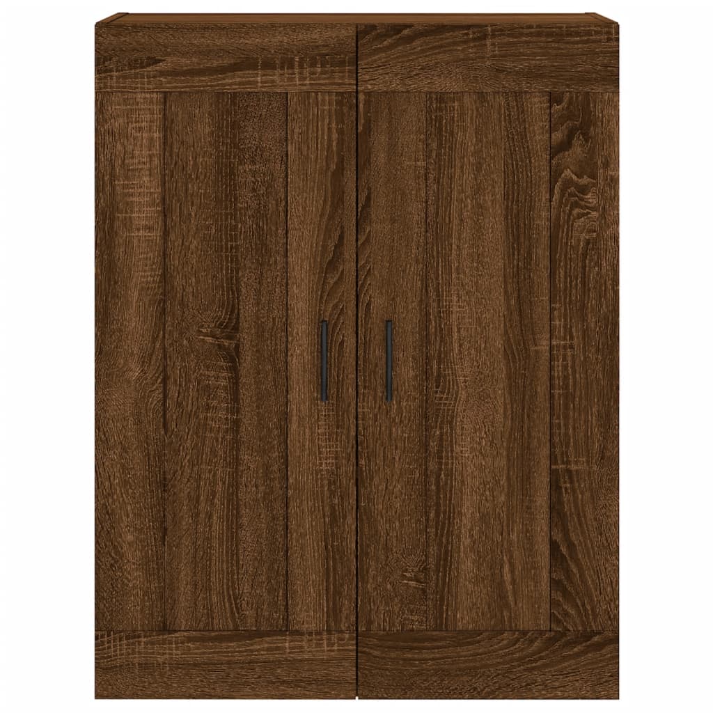 vidaXL Aparador alto madera contrachapada marrón roble 69,5x34x180 cm