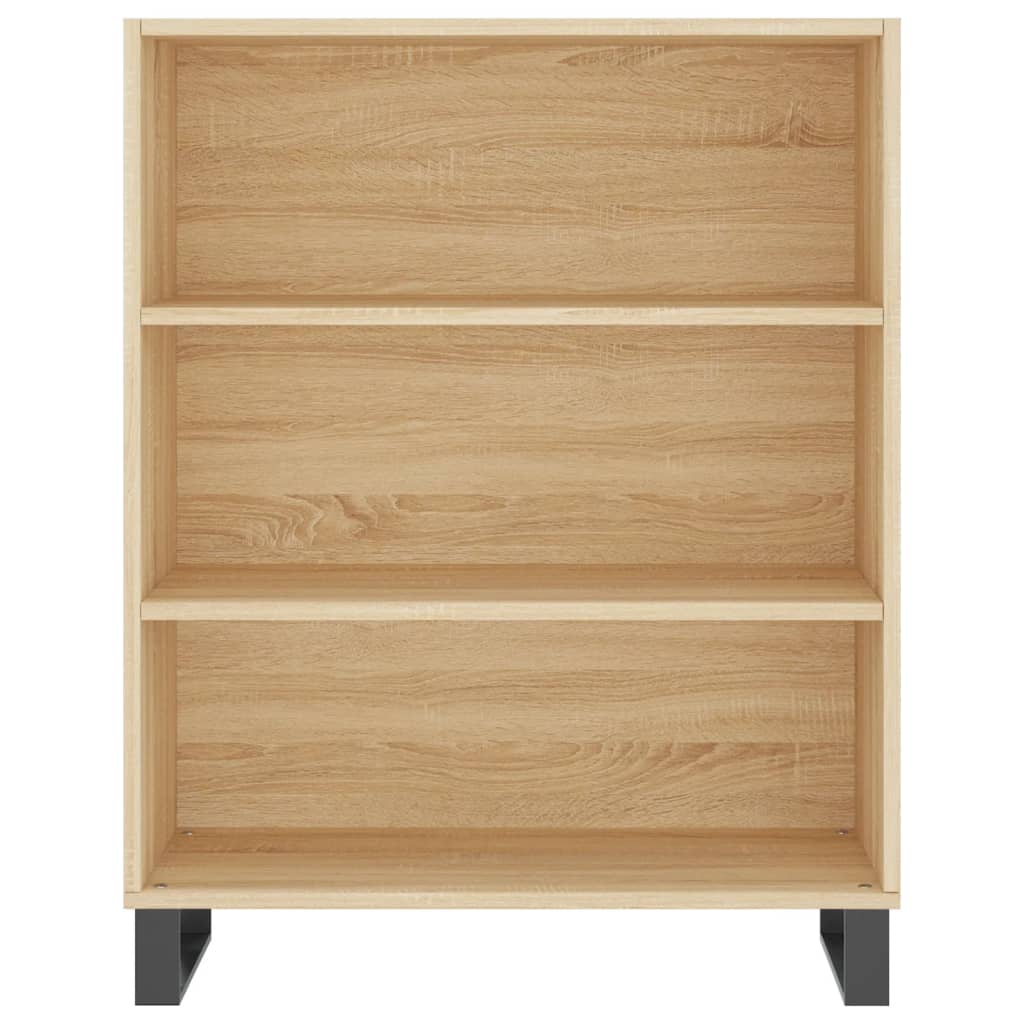 vidaXL Aparador alto madera contrachapada color roble 69,5x34x180 cm