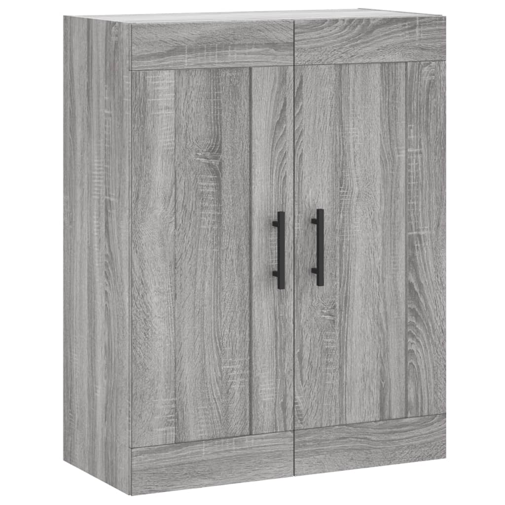 vidaXL Aparador alto madera contrachapada gris sonoma 69,5x34x180 cm