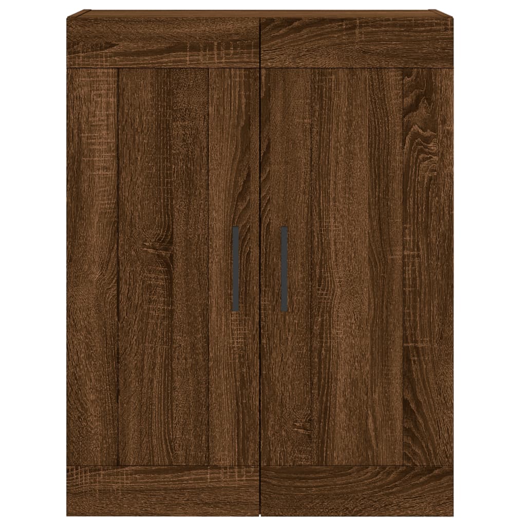 vidaXL Aparador alto madera contrachapada marrón roble 69,5x34x180 cm