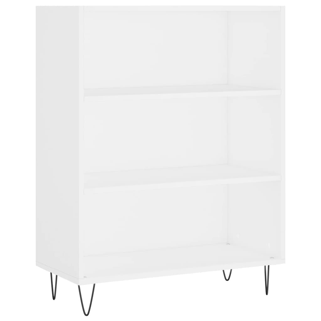 vidaXL Aparador alto madera contrachapada blanco 69,5x34x180 cm