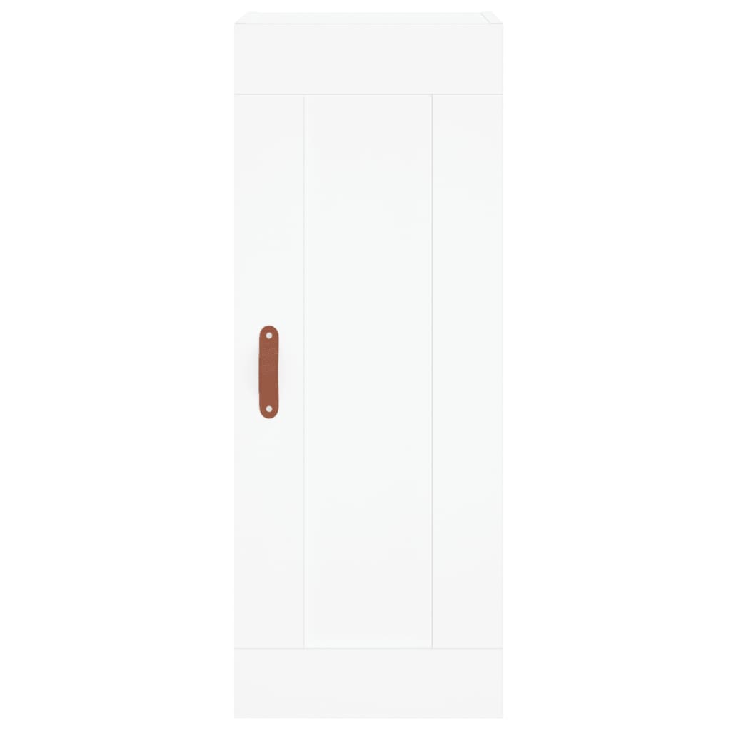 vidaXL Aparador alto madera contrachapada blanco 34,5x34x180 cm