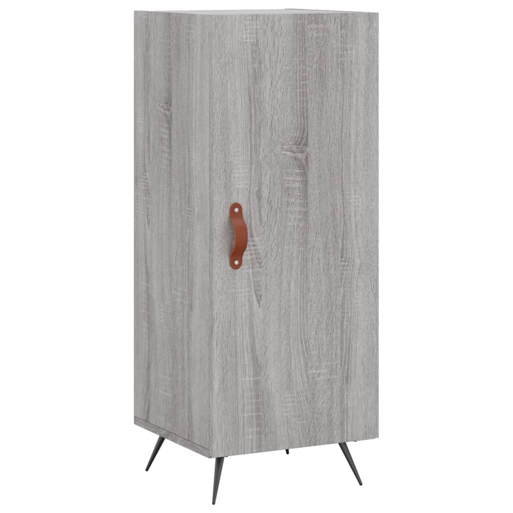 vidaXL Aparador alto madera contrachapada gris Sonoma 34,5x34x180 cm