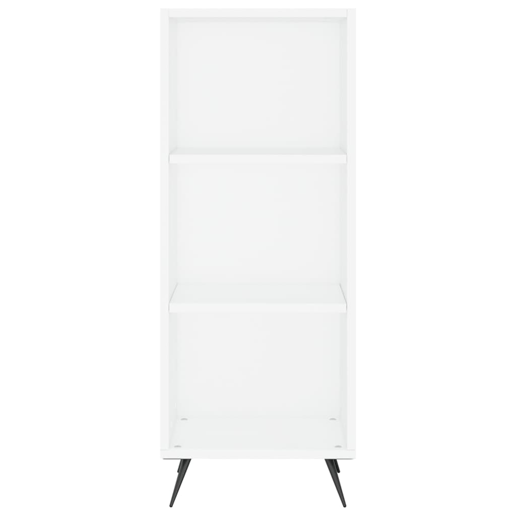 vidaXL Aparador alto madera contrachapada blanco 34,5x34x180 cm