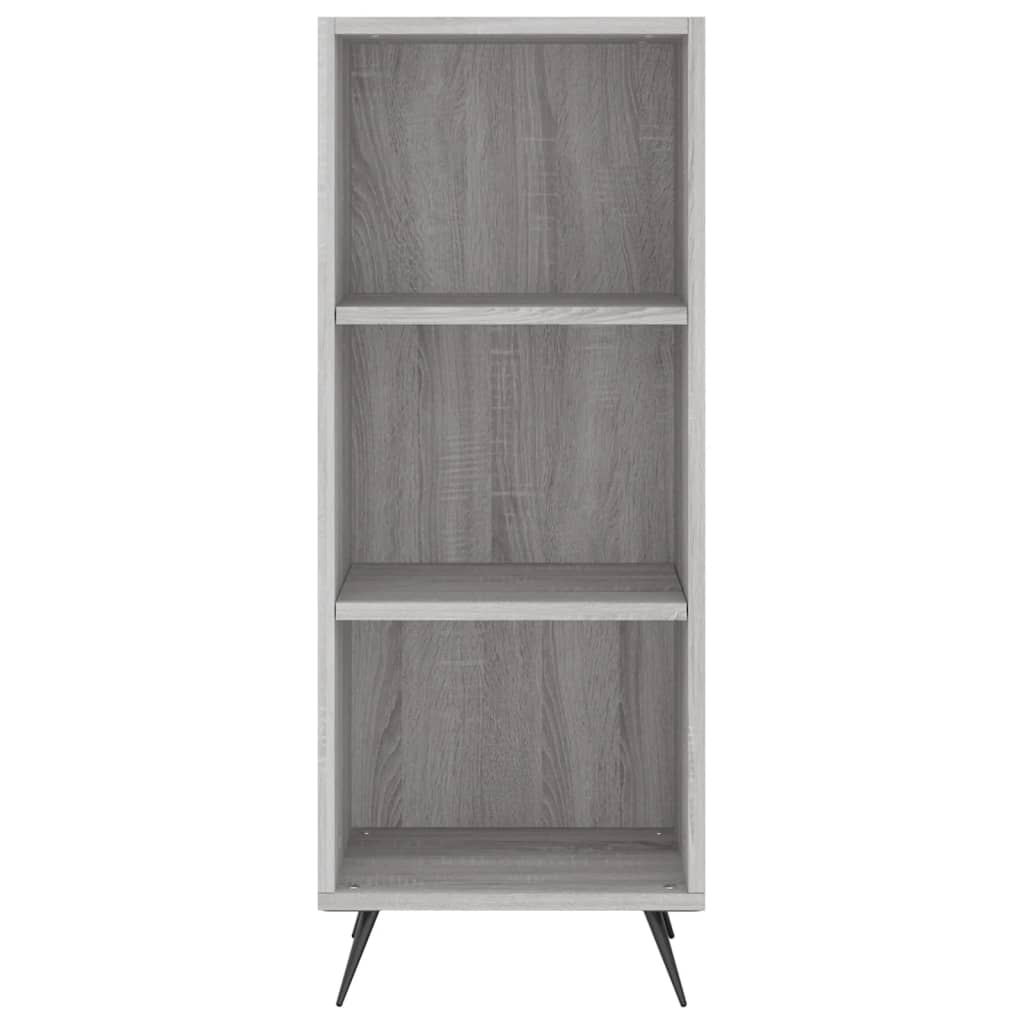 vidaXL Aparador alto madera contrachapada gris Sonoma 34,5x34x180 cm