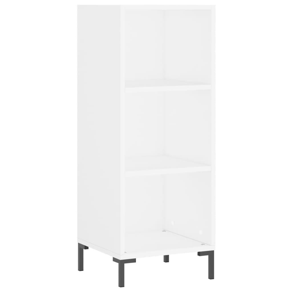 vidaXL Aparador alto madera contrachapada blanco 34,5x34x180 cm