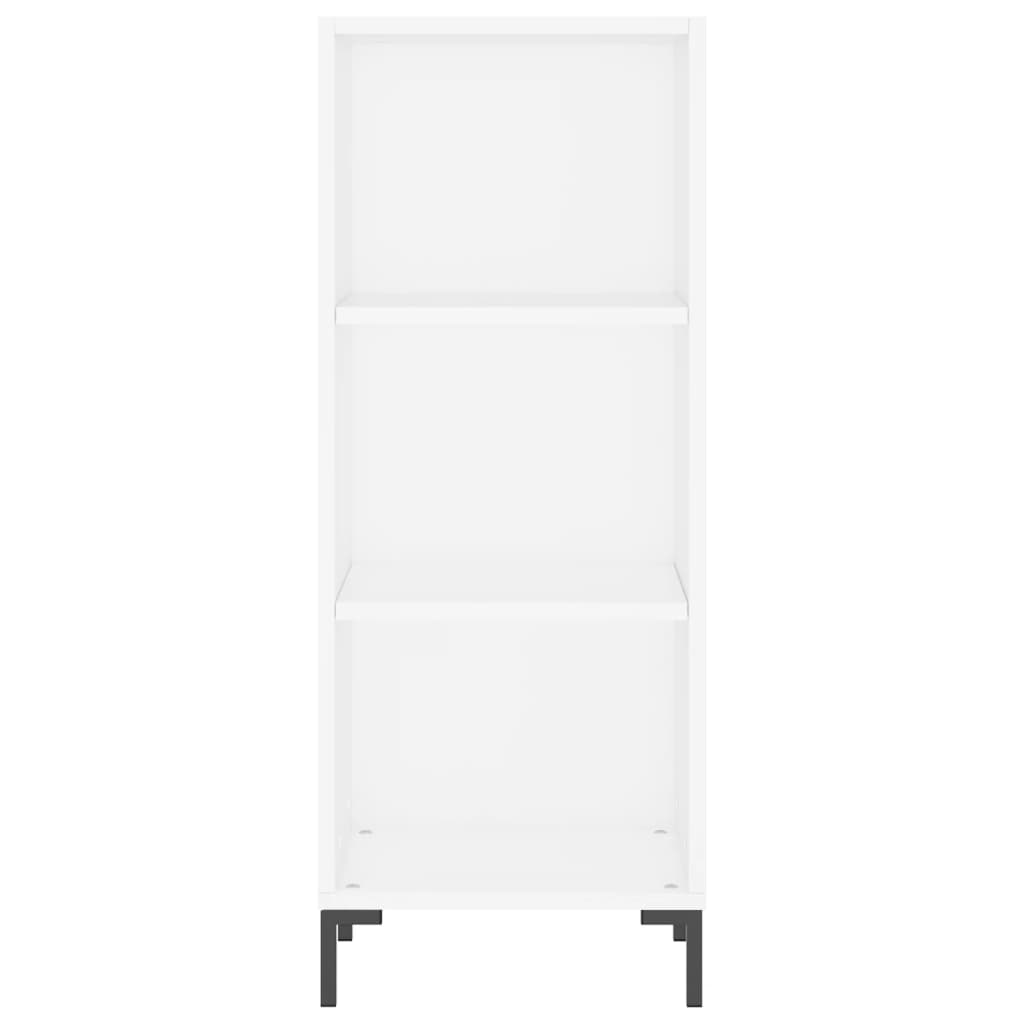 vidaXL Aparador alto madera contrachapada blanco 34,5x34x180 cm