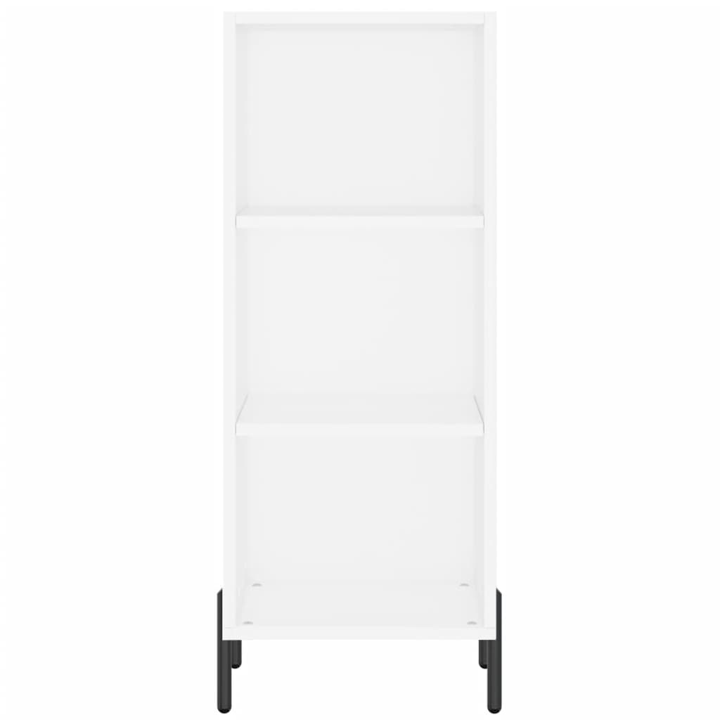 vidaXL Aparador alto madera contrachapada blanco 34,5x34x180 cm