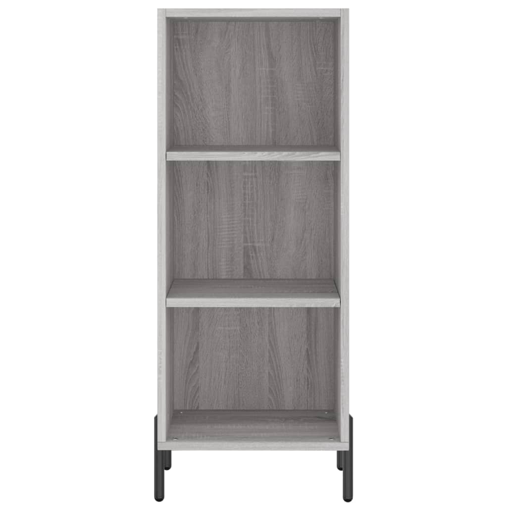 vidaXL Aparador alto madera contrachapada gris Sonoma 34,5x34x180 cm