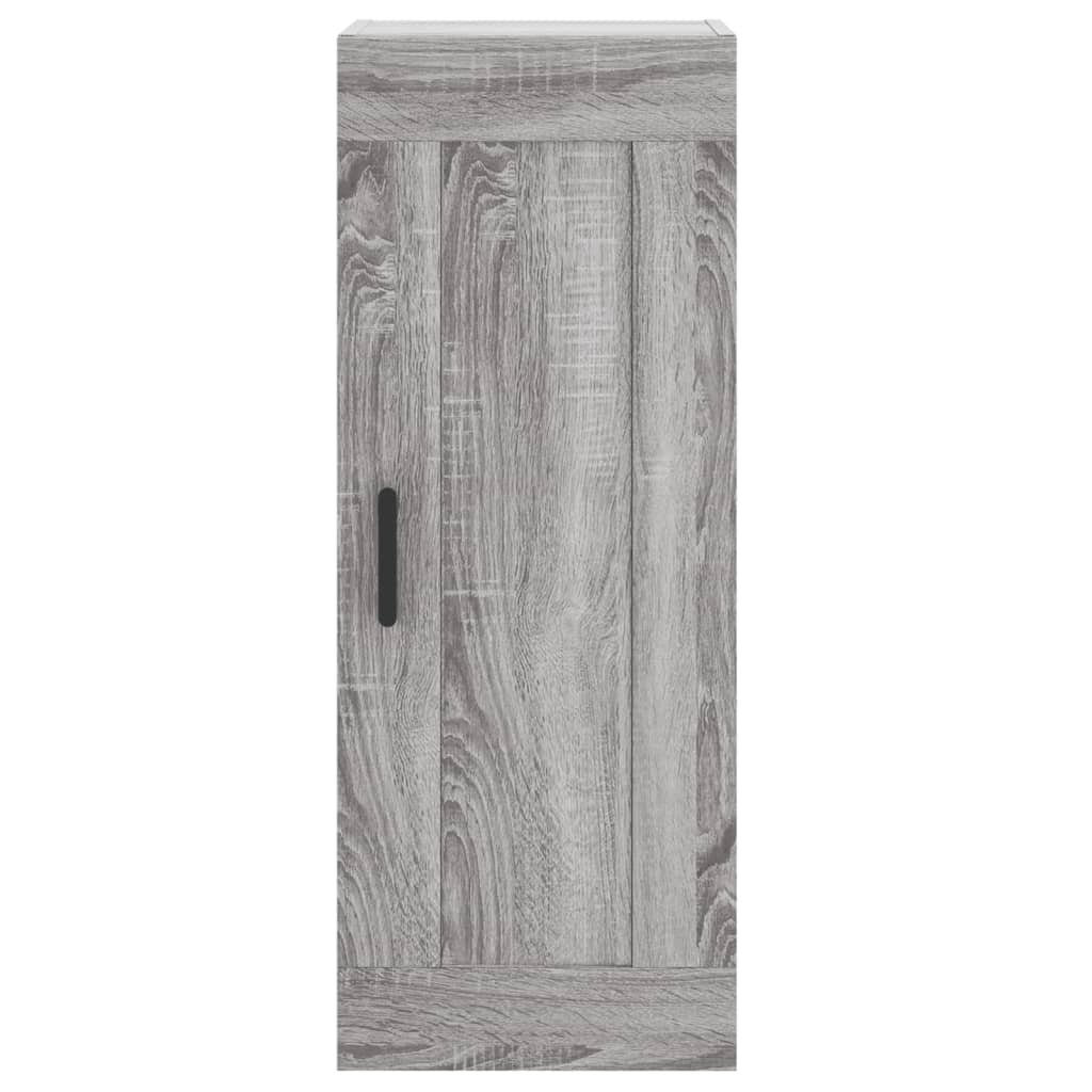 vidaXL Aparador alto madera contrachapada gris Sonoma 34,5x34x180 cm