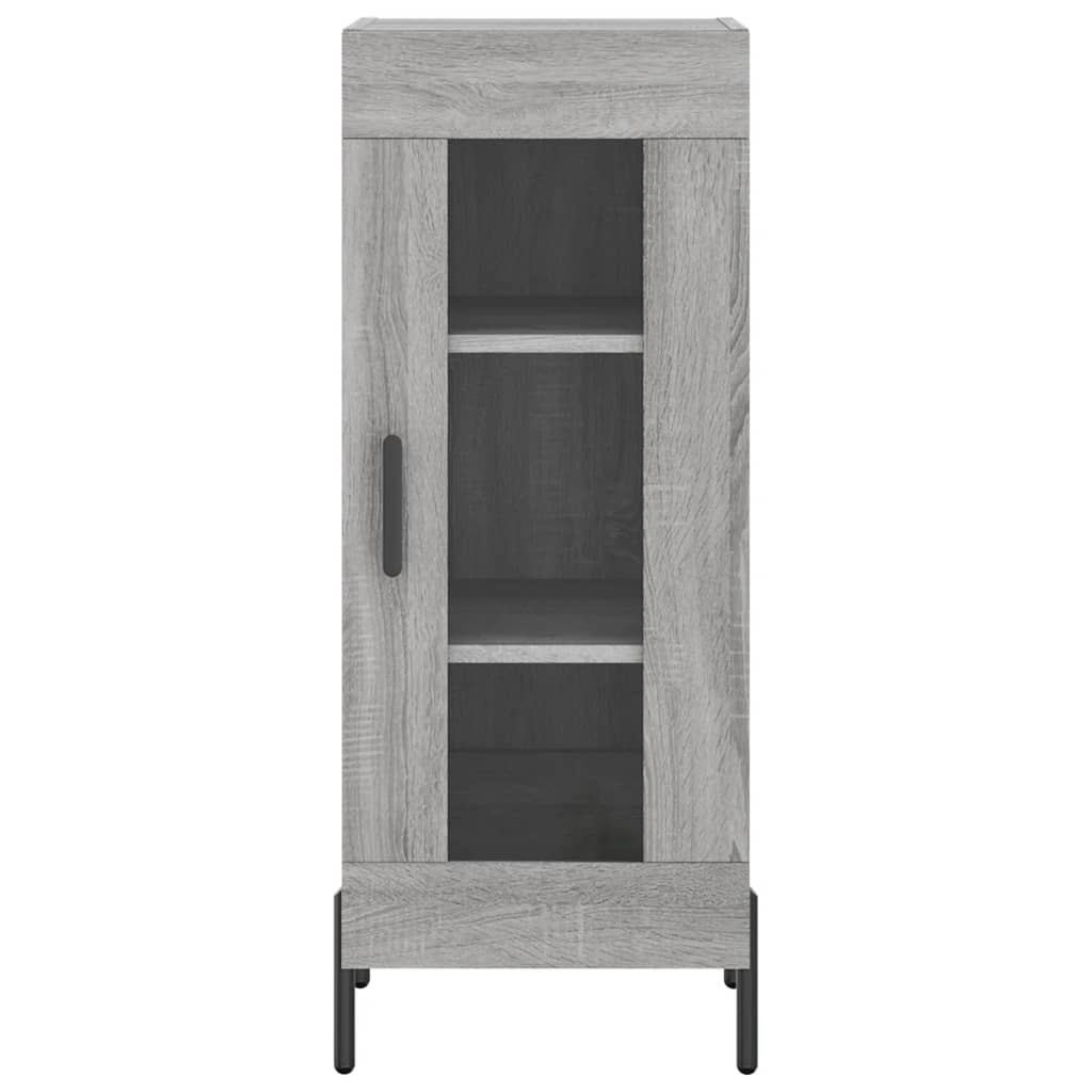 vidaXL Aparador alto madera contrachapada gris Sonoma 34,5x34x180 cm