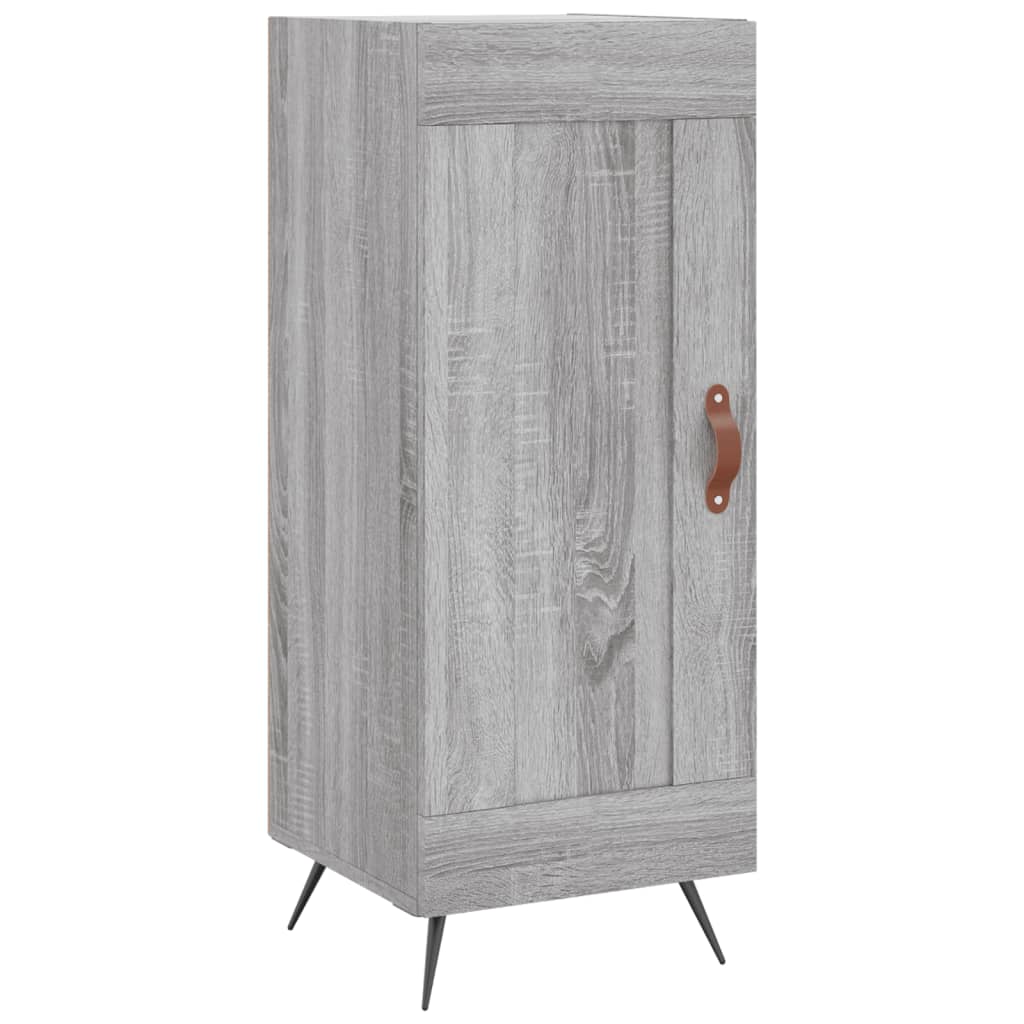 vidaXL Aparador alto madera contrachapada gris Sonoma 34,5x34x180 cm